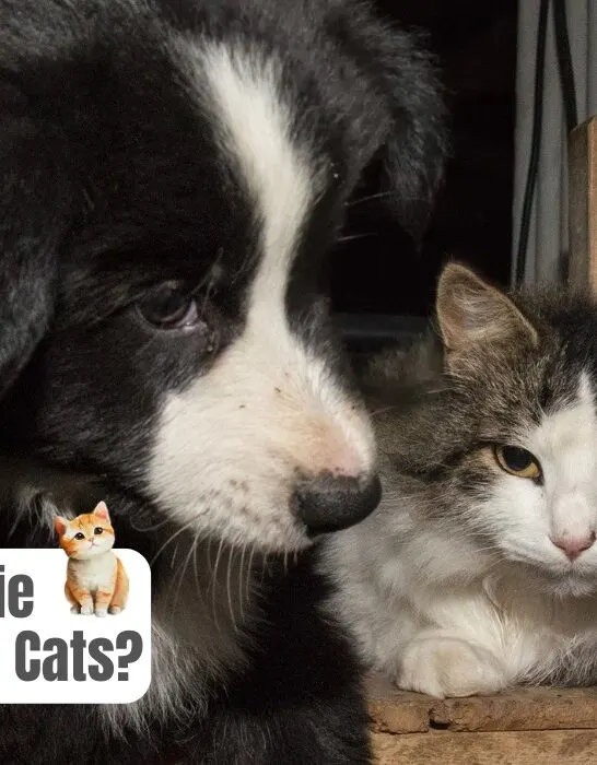 border collie obsessed with cats